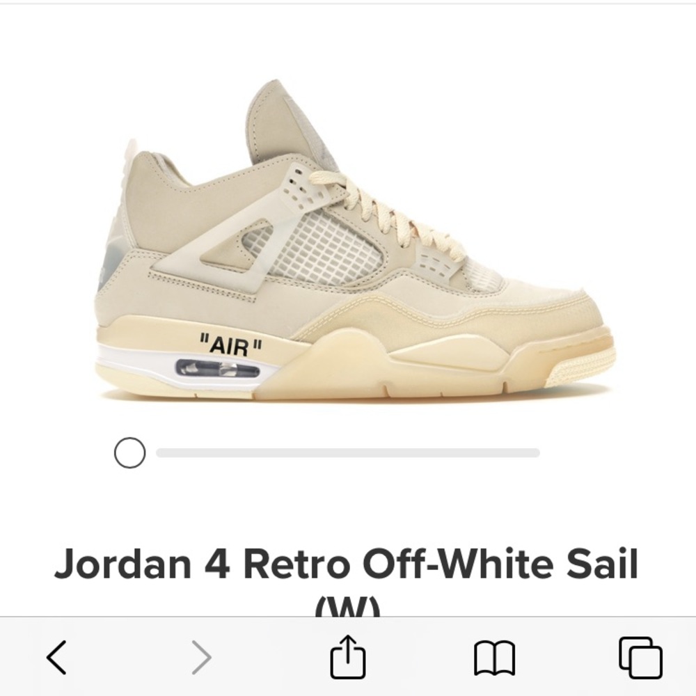 Air Jordan retro 4 off white